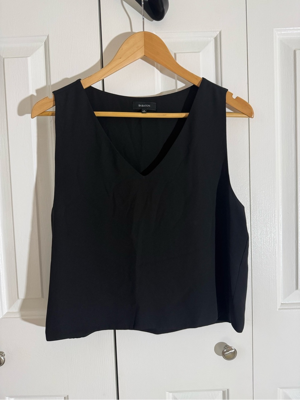 Babaton Black V-Neck Sleeveless Camisole